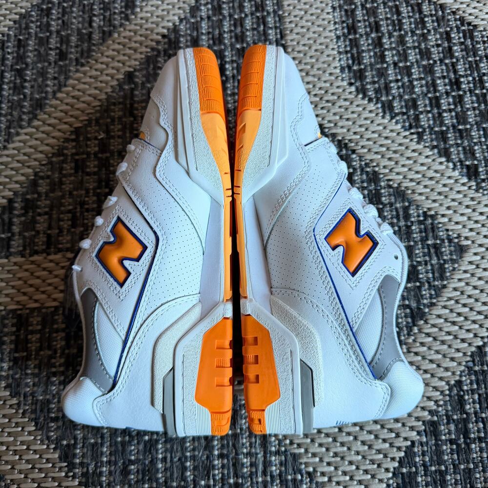 New Balance 550 Sneaker Lakers Pack White/Orange Womens Size 7.5 - Picture 8 of 9